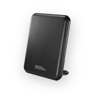 Best Buy Essentials ★ AM FM Amplified Indoor Radio Antenna ★ Black ★ 50 MI Range